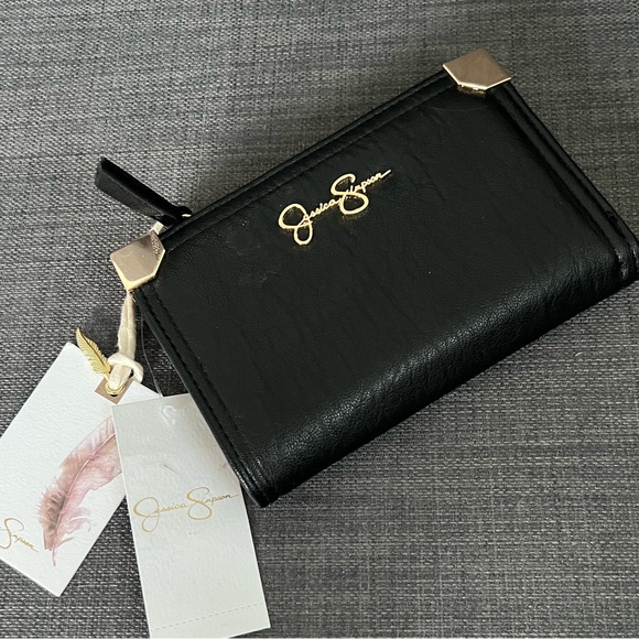 NWT JESSICA SIMPSON SMALL FRAN CENTER DIVIDER WALLET CASE ORGANIZER - Picture 1 of 10